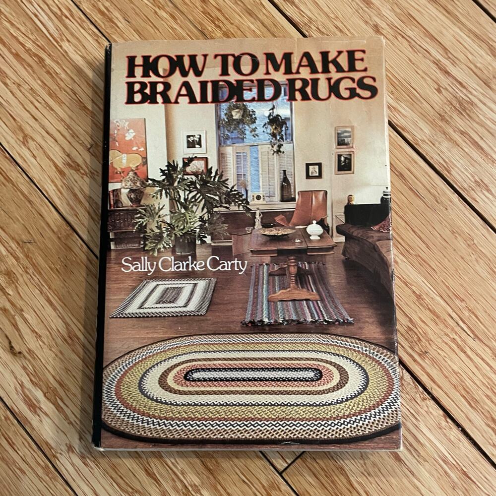How To Make Braided Rugs Book vintage retro housekeeping